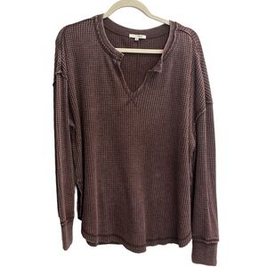 Set of 2 Z Supply Waffle Shirts